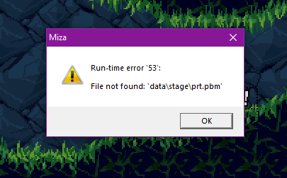 Miza super error