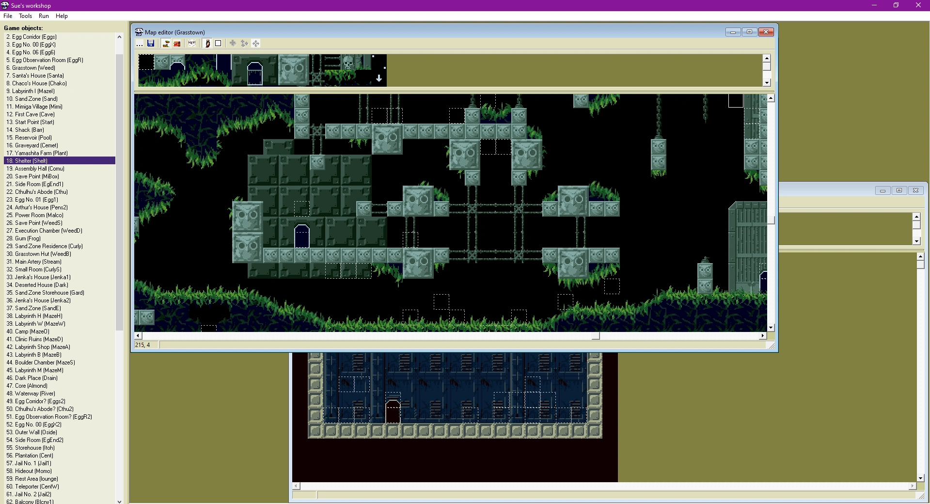 SW Map editor interface sample image, showing multiple maps loaded.